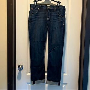 Hudson cropped and cuffed Bacara jeans